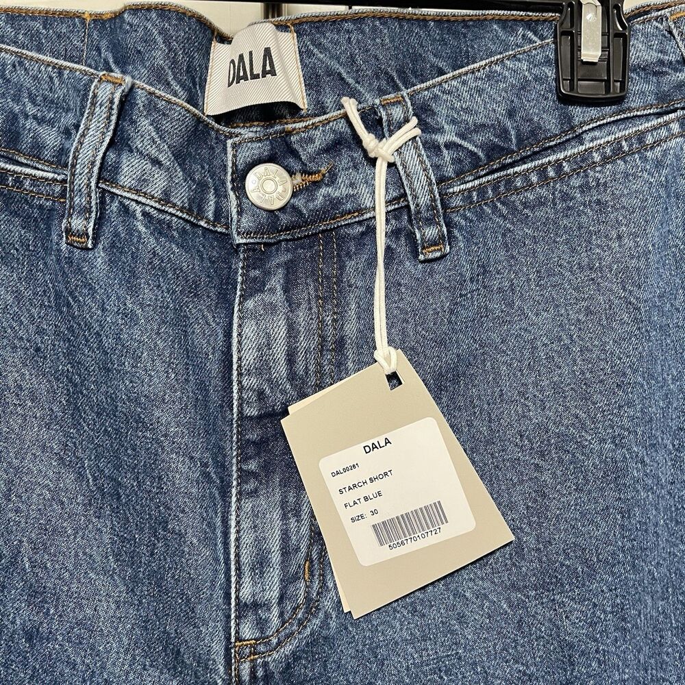 DALA Starch Short Flat Blue Sz 30 NWT - Picture 6 of 10